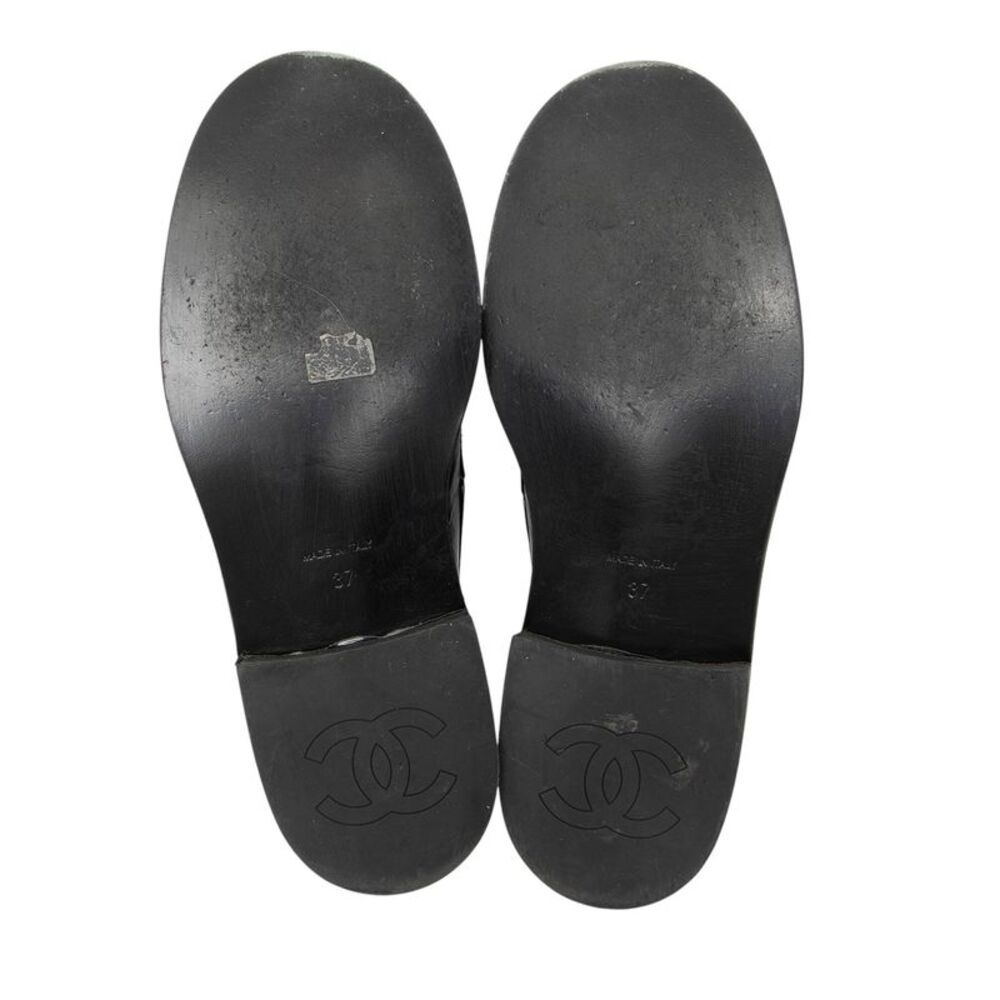 Chanel Calfskin Enamel Charms Loafers - Size 7 / 37 - Picture 6 of 8